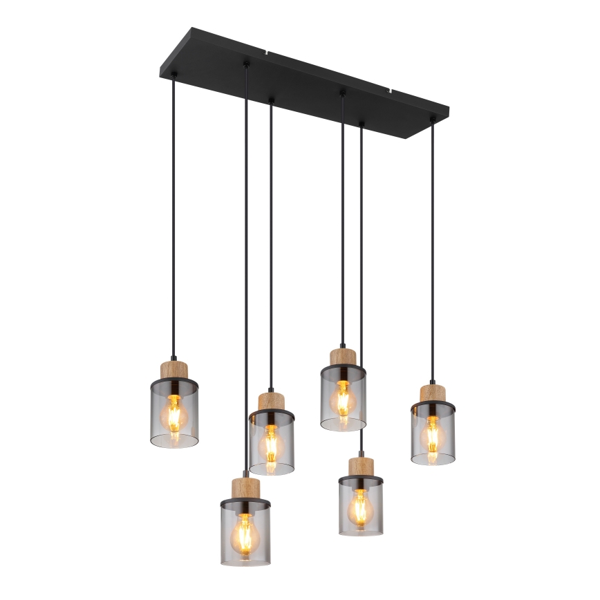 Globo - Candeeiro suspenso 6xE27/15W/230V