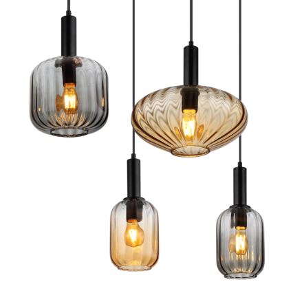 Globo - Lustre suspenso por cabo 6xE27/60W/230V