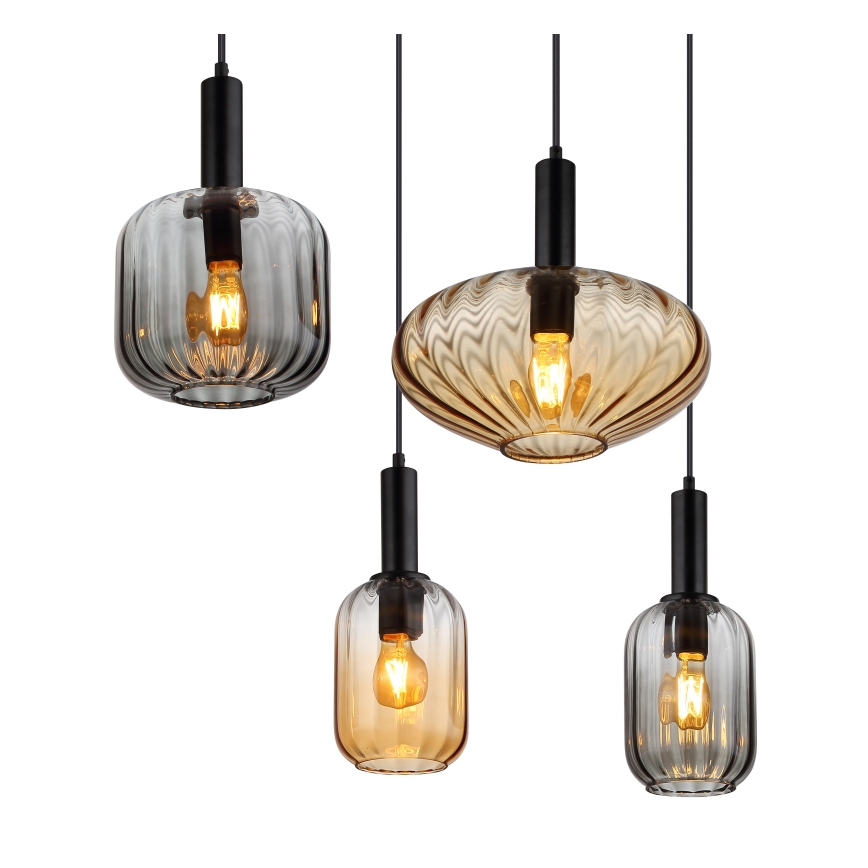 Globo - Lustre suspenso por cabo 6xE27/60W/230V