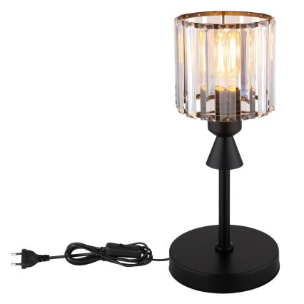 Globo - Candeeiro de mesa 1xE27/60W/230V diâmetro 15 cm preto