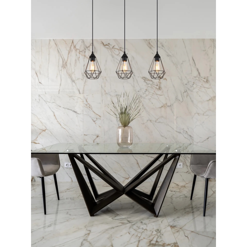 Globo - Candeeiro suspenso 3xE27/60W/230V