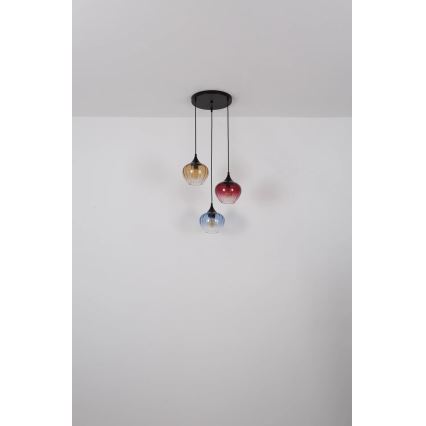 Globo - Candeeiro suspenso 3xE27/60W/230V