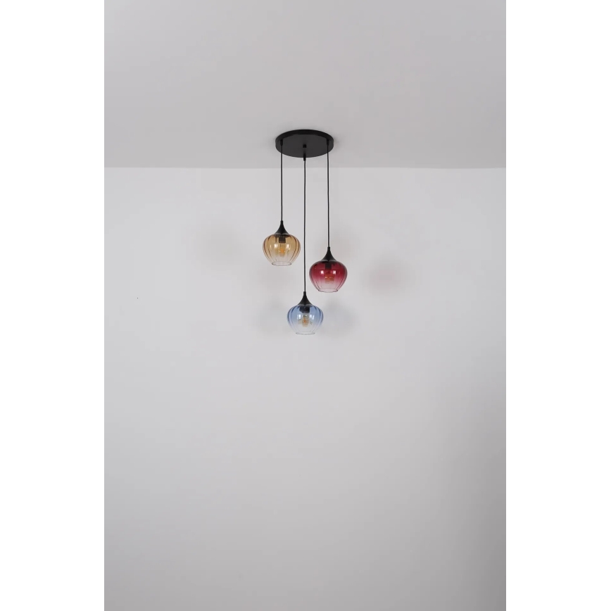 Globo - Candeeiro suspenso 3xE27/60W/230V