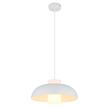 Globo - Lustre pendente com cabo 1xE27/60W/230V branco