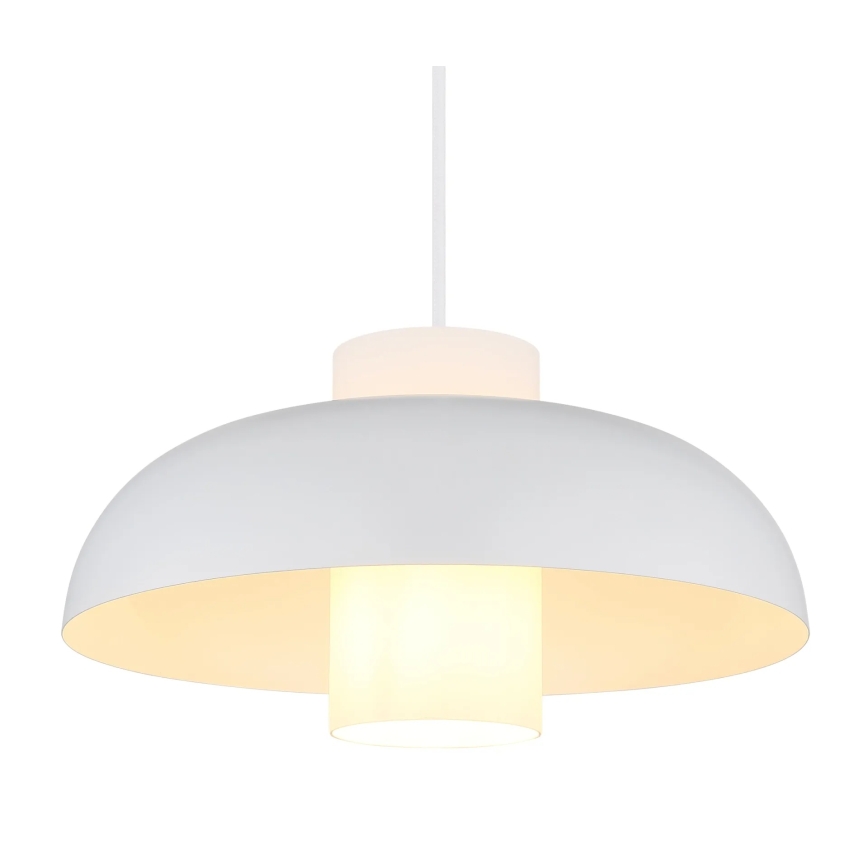 Globo - Lustre pendente com cabo 1xE27/60W/230V branco