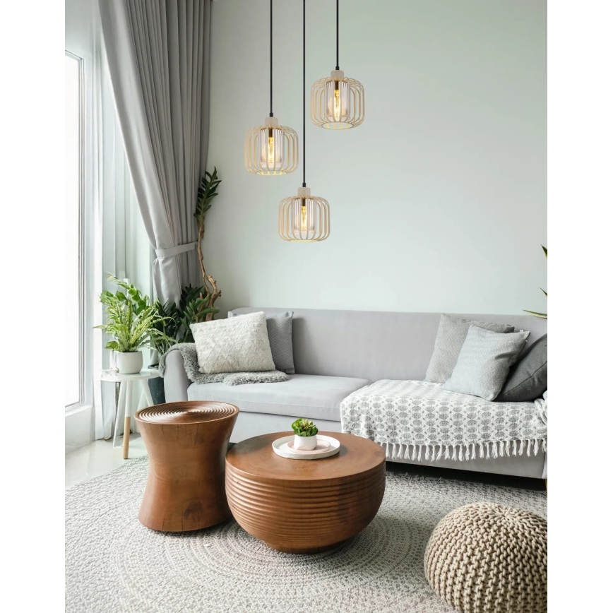 Globo - Lustre suspenso com cabo 3x E27/40W/230V