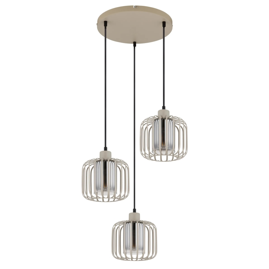 Globo - Lustre suspenso com cabo 3x E27/40W/230V