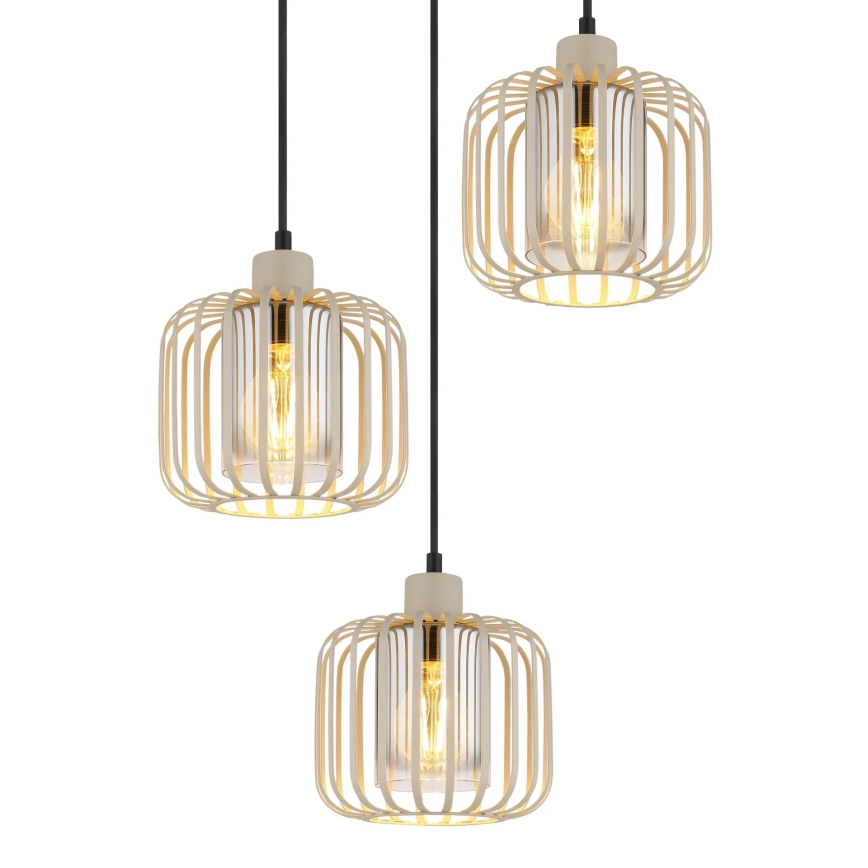 Globo - Lustre suspenso com cabo 3x E27/40W/230V
