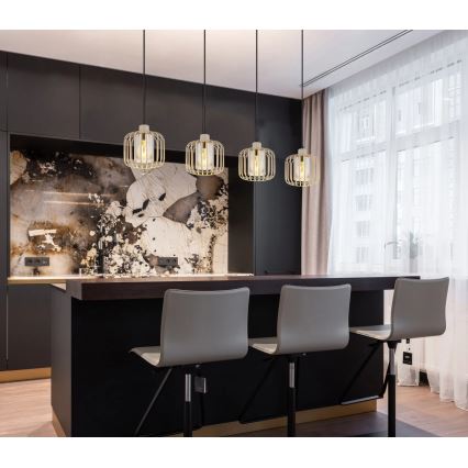 Globo - Lustre suspenso com cabo 4xE27/40W/230V