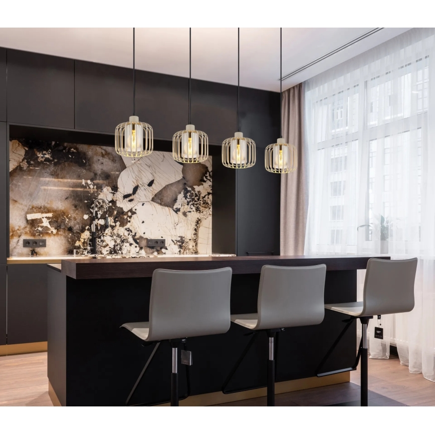 Globo - Lustre suspenso com cabo 4xE27/40W/230V