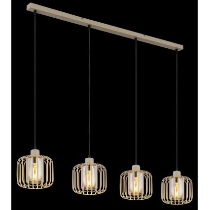 Globo - Lustre suspenso com cabo 4xE27/40W/230V