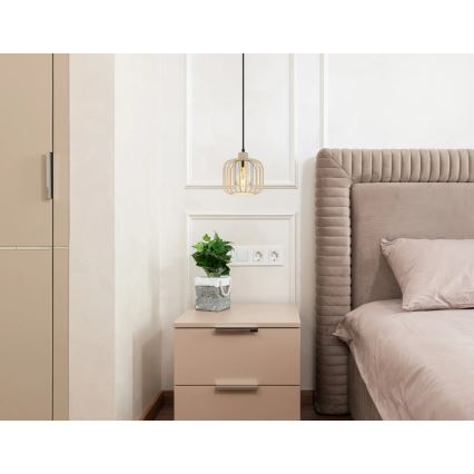 Globo - Pendente em cabo 1xE27/40W/230V Ø 18 cm