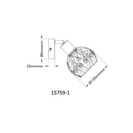 Globo - Foco de parede 1xE14/25W/230V