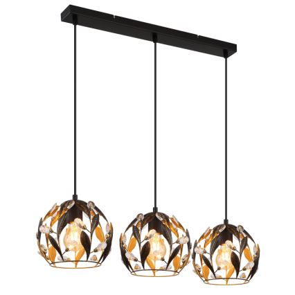Globo - Lustre pendente com cabo 3xE27/40W/230V