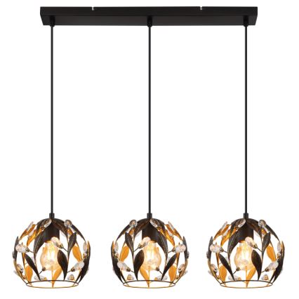 Globo - Lustre pendente com cabo 3xE27/40W/230V