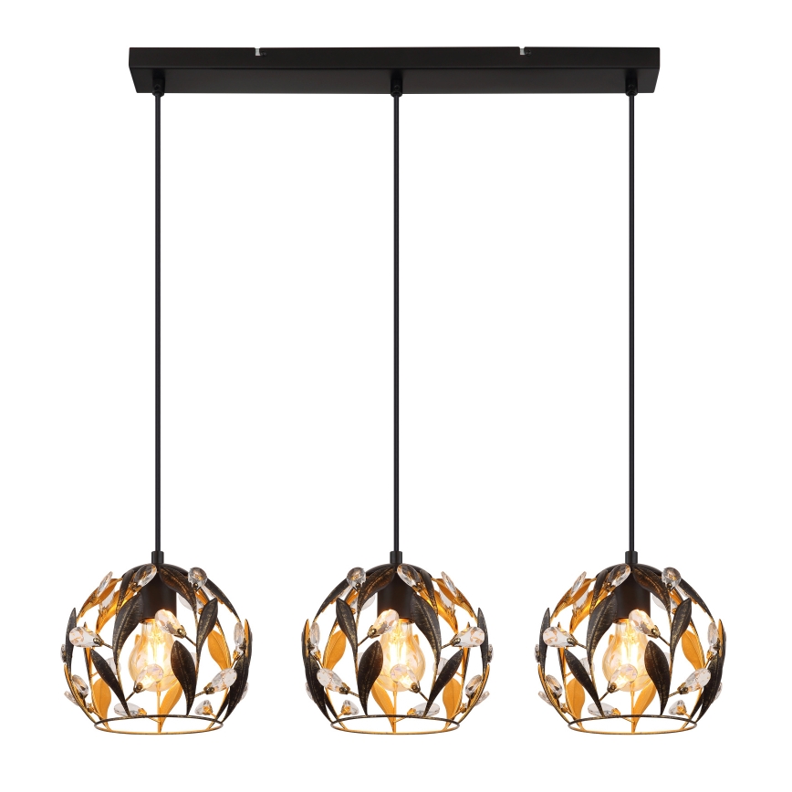 Globo - Lustre pendente com cabo 3xE27/40W/230V