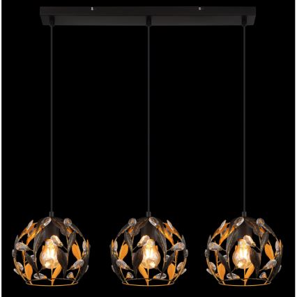 Globo - Lustre pendente com cabo 3xE27/40W/230V