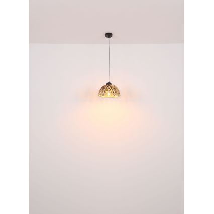 Globo - Candelabro suspenso 1xE27/15W/230V bambu