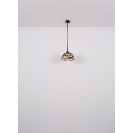 Globo - Candelabro suspenso 1xE27/15W/230V bambu