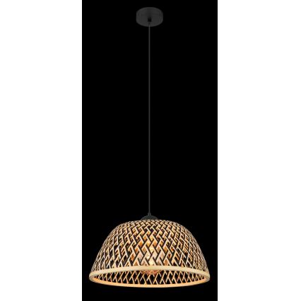Globo - Candelabro suspenso 1xE27/15W/230V bambu