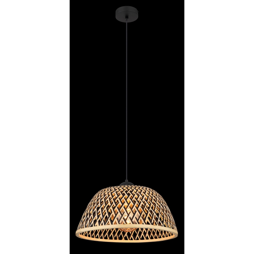 Globo - Candelabro suspenso 1xE27/15W/230V bambu