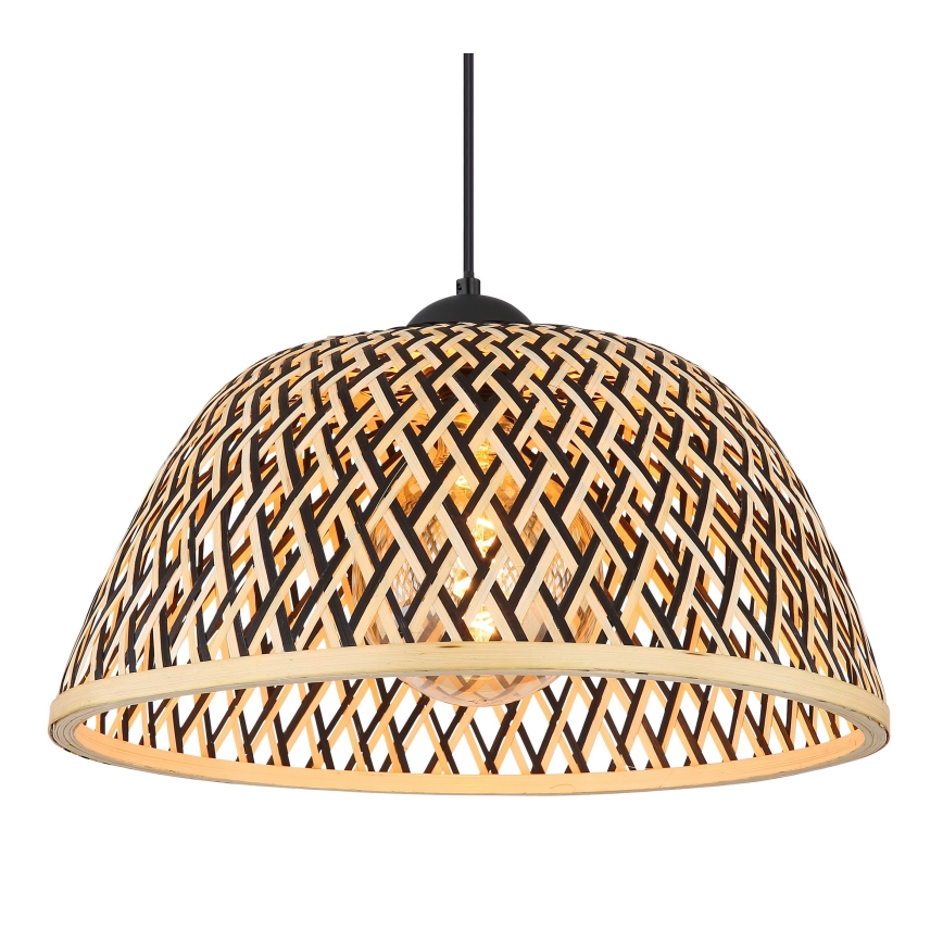 Globo - Candelabro suspenso 1xE27/15W/230V bambu