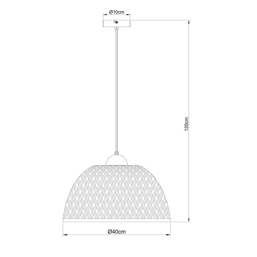 Globo - Candelabro suspenso 1xE27/15W/230V bambu