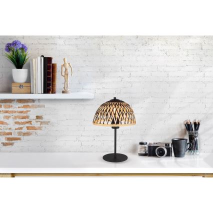 Globo - Candeeiro de mesa 1xE27/15W/230V bambu