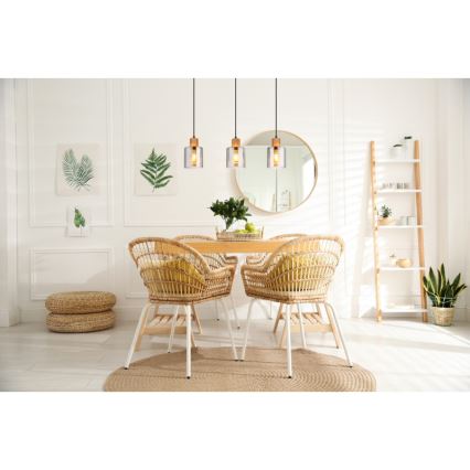 Globo - Lustre pendente em cabo 3xE27/25W/230V
