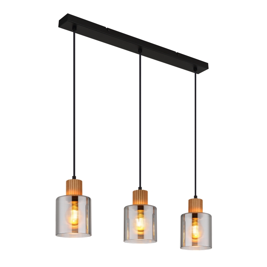 Globo - Lustre pendente em cabo 3xE27/25W/230V