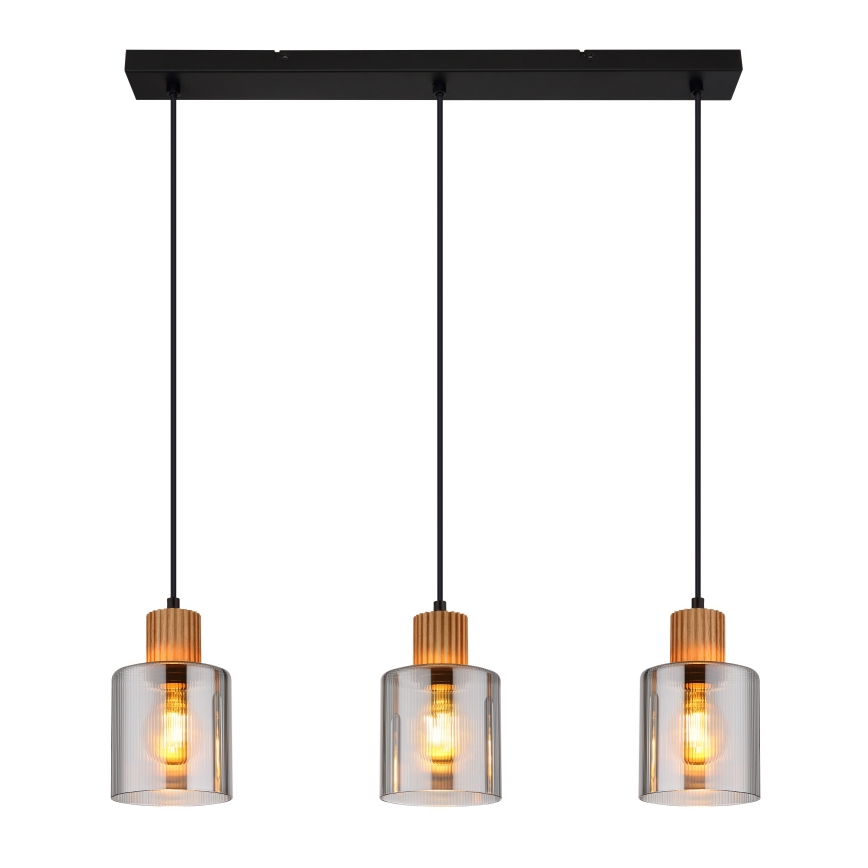 Globo - Lustre pendente em cabo 3xE27/25W/230V