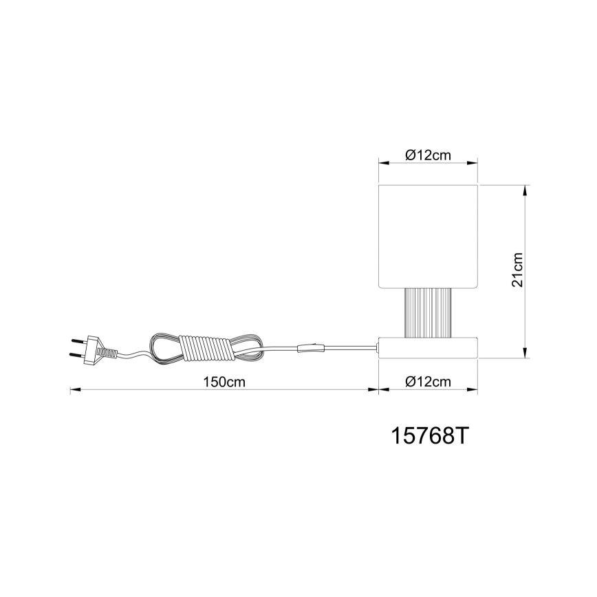 Globo - Candeeiro de mesa 1xE27/25W/230V