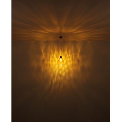 Globo - Candeeiro suspenso 1xE27/60W/230V diâmetro 21 cm laranja