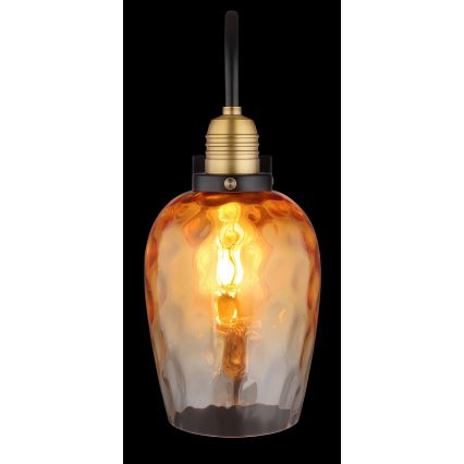 Globo - Candeeiro de parede 1xE27/60W/230V laranja