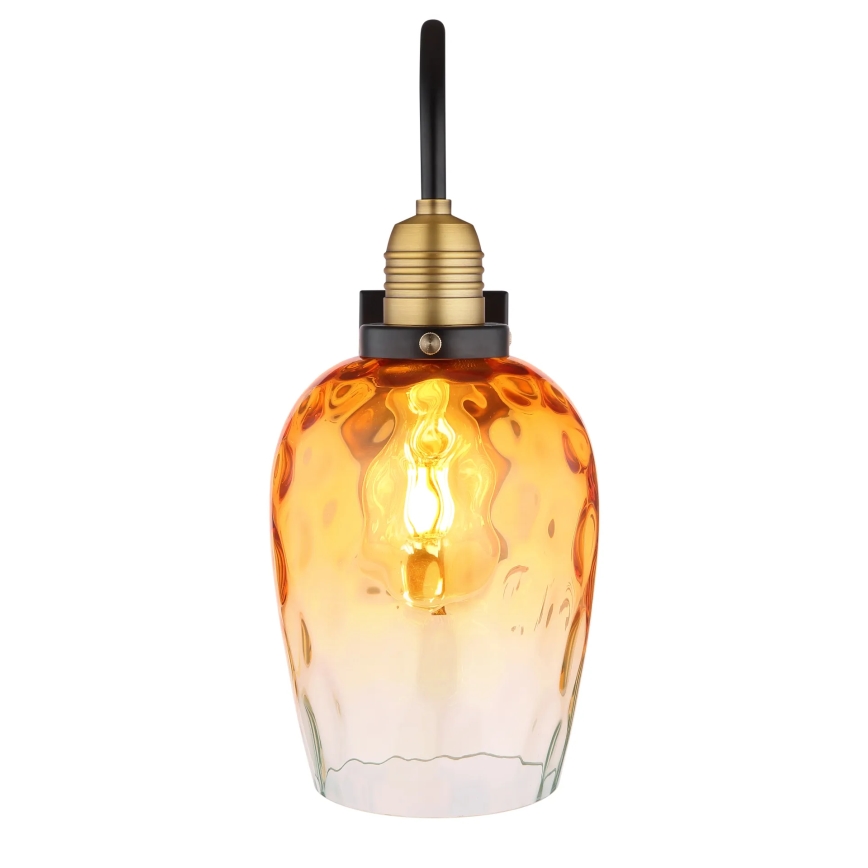 Globo - Candeeiro de parede 1xE27/60W/230V laranja