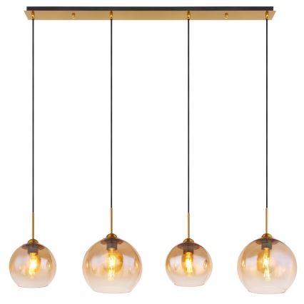 Globo - Lustre suspenso por cabo 4xE27/60W/230V latão