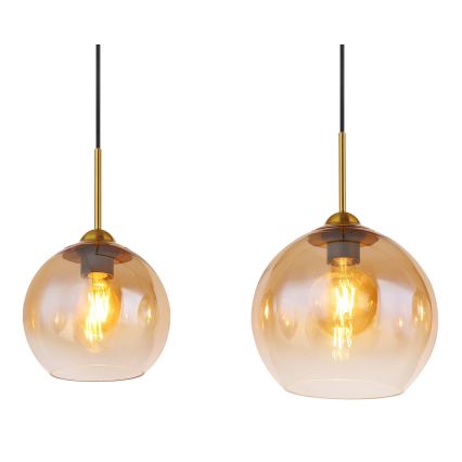 Globo - Lustre suspenso por cabo 4xE27/60W/230V latão