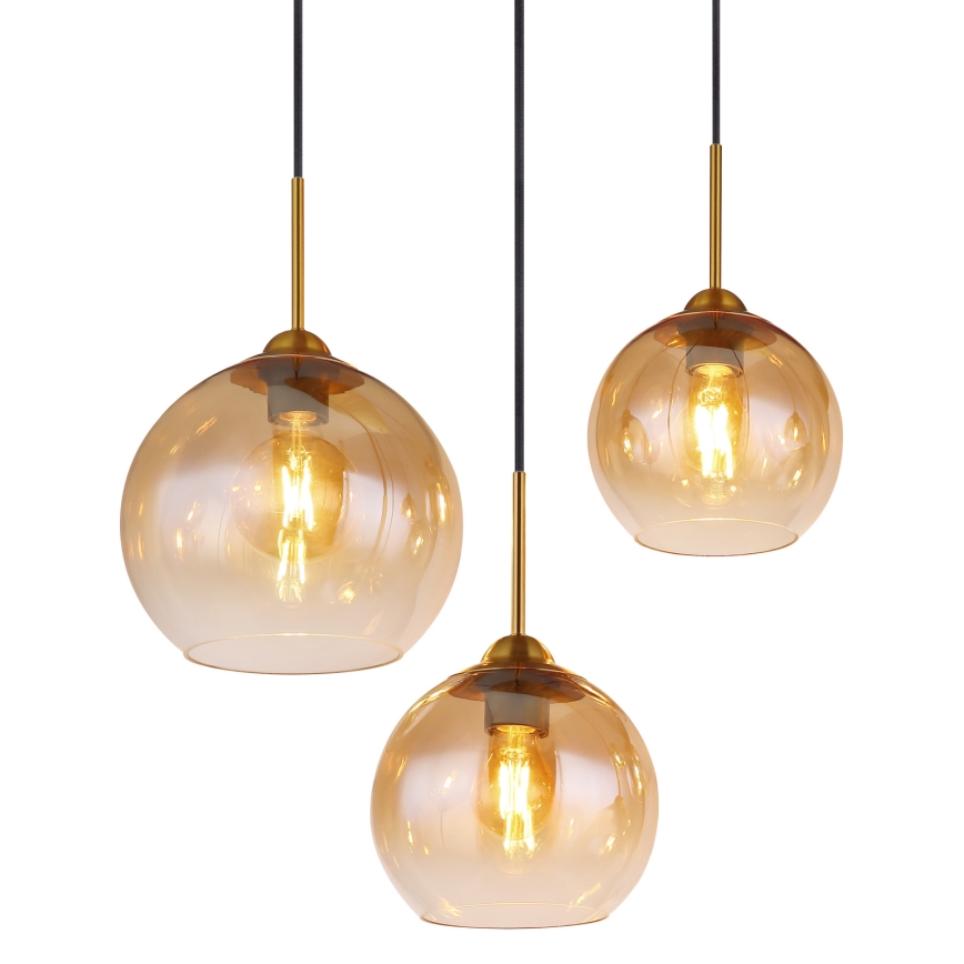 Globo - Lustre suspenso por cabo 6xE27/60W/230V latão