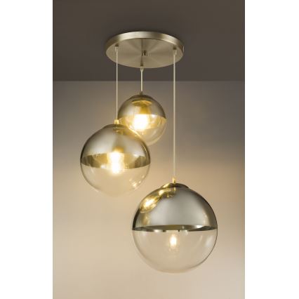 Globo - Candeeiro suspenso 3xE27/40W/230V diâmetro 51 cm