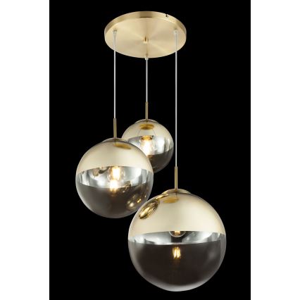 Globo - Candeeiro suspenso 3xE27/40W/230V diâmetro 51 cm