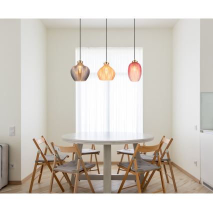 Globo - Lustre suspenso por cabo 3xE27/60W/230V