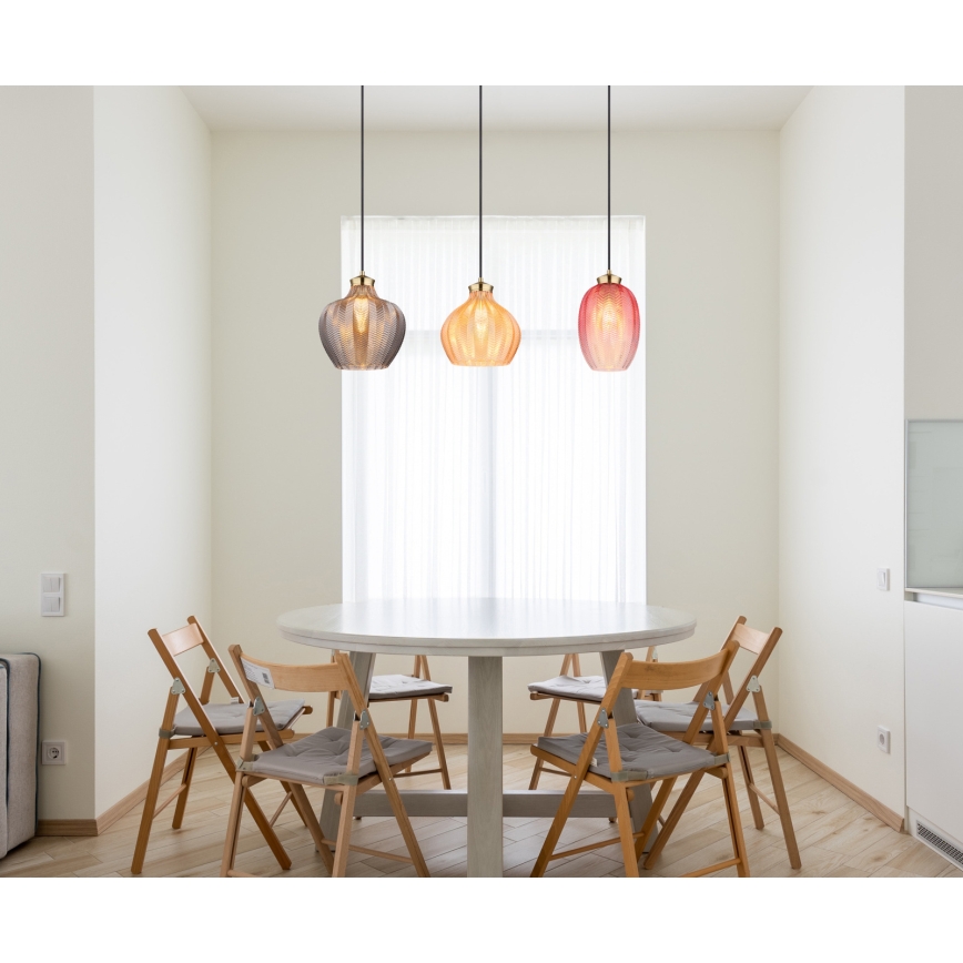 Globo - Lustre suspenso por cabo 3xE27/60W/230V