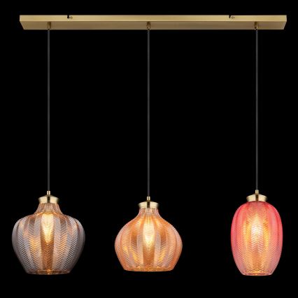 Globo - Lustre suspenso por cabo 3xE27/60W/230V