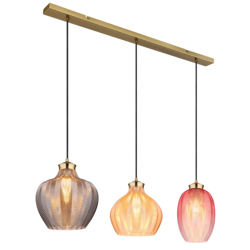 Globo - Lustre suspenso por cabo 3xE27/60W/230V