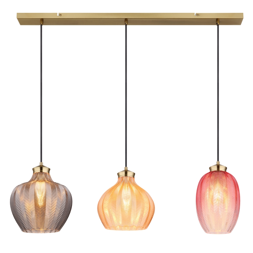 Globo - Lustre suspenso por cabo 3xE27/60W/230V