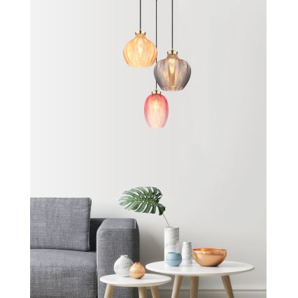 Globo - Lustre suspenso com cabo 3xE27/60W/230V Ø 45 cm