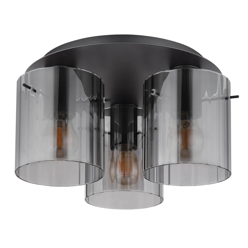Globo - Iluminação de teto 3xE27/40W/230V diâmetro 37 cm cinzento