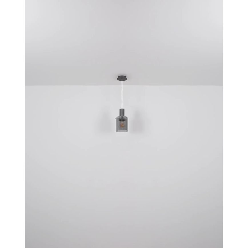 Globo - Candeeiro suspenso 1xE27/40W/230V diâmetro 18 cm castanho