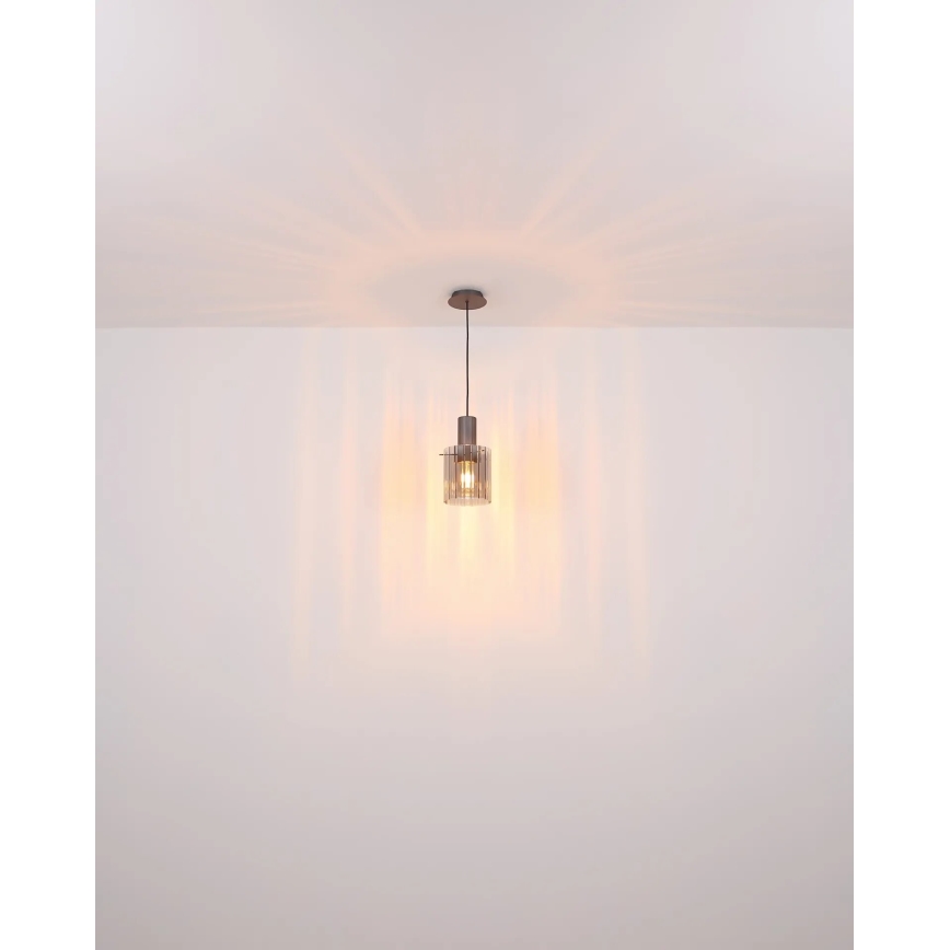 Globo - Candeeiro suspenso 1xE27/40W/230V diâmetro 18 cm cinzento