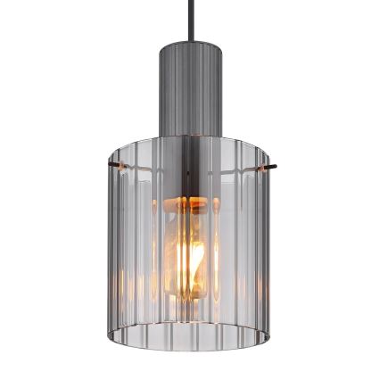 Globo - Candeeiro suspenso 1xE27/40W/230V diâmetro 18 cm cinzento